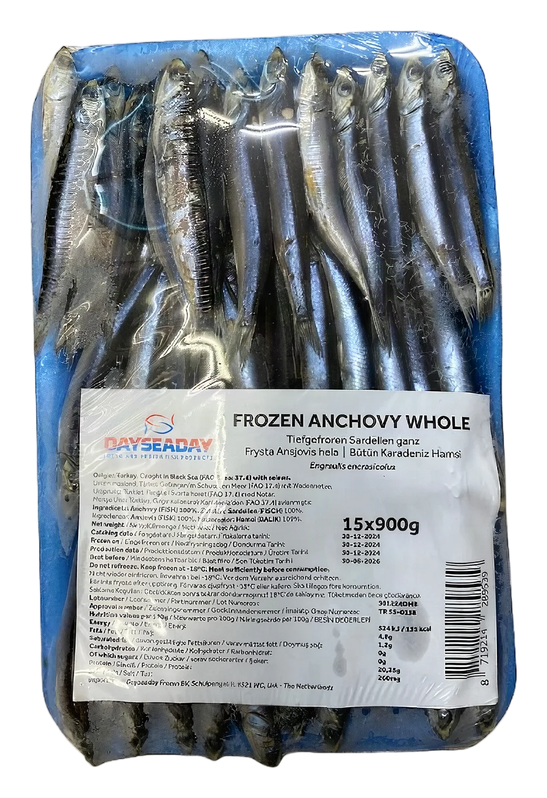 Anchovy/Sardellen 15x900g.