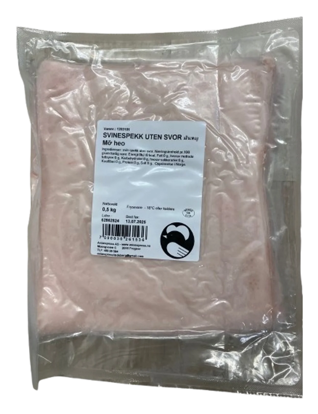 AE Svinespekk uten Svor 10x500g (NO
