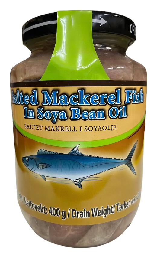 BDMP Salt mackerel in soy bean oil 12x400g TH