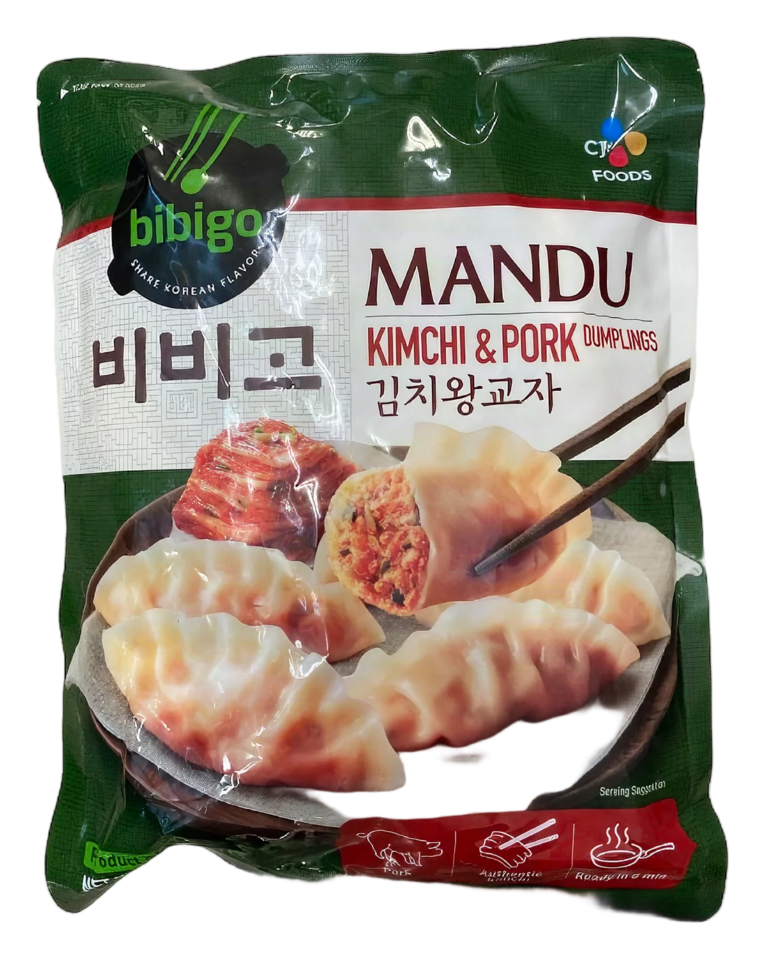 BIBIGO Mandu Kimchi & Pork dumplings15x525g DE