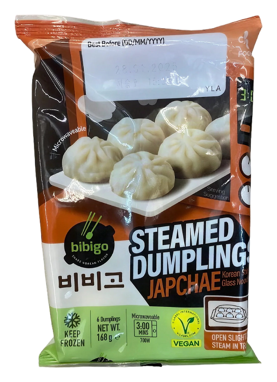 BIBIGO Steamed dumplings Japchae 24x168g DE