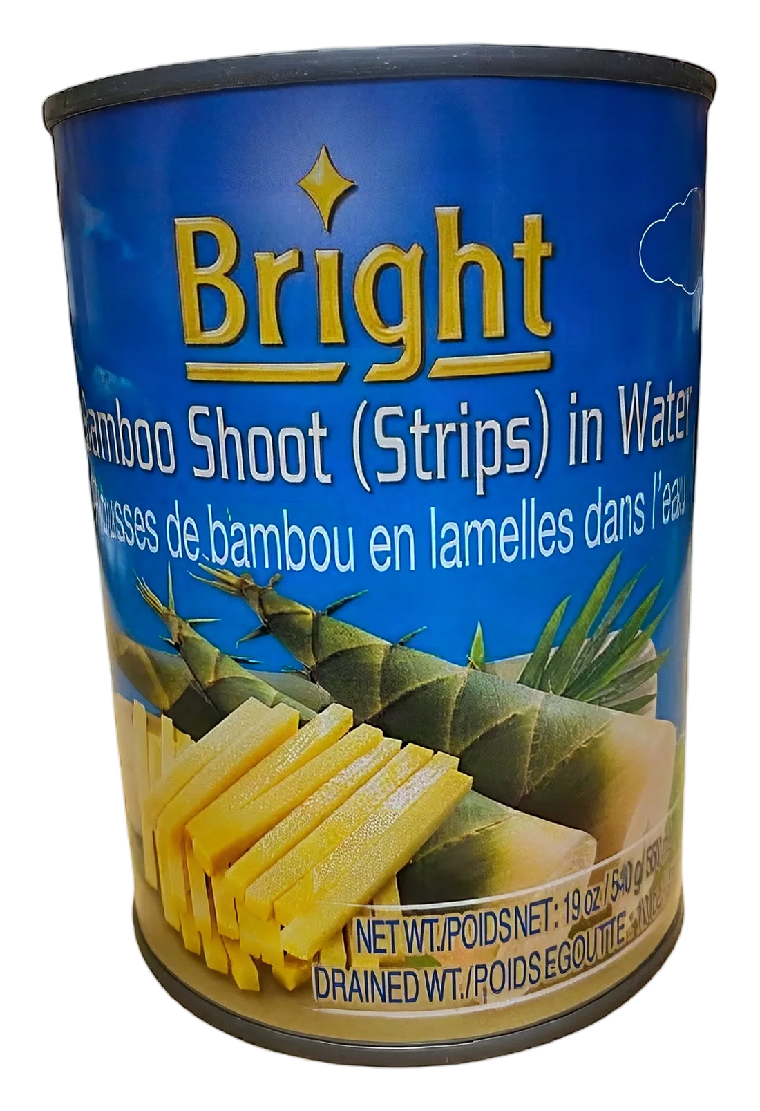 BRIGHT Canned bamboo shoot strips 24x540g TH