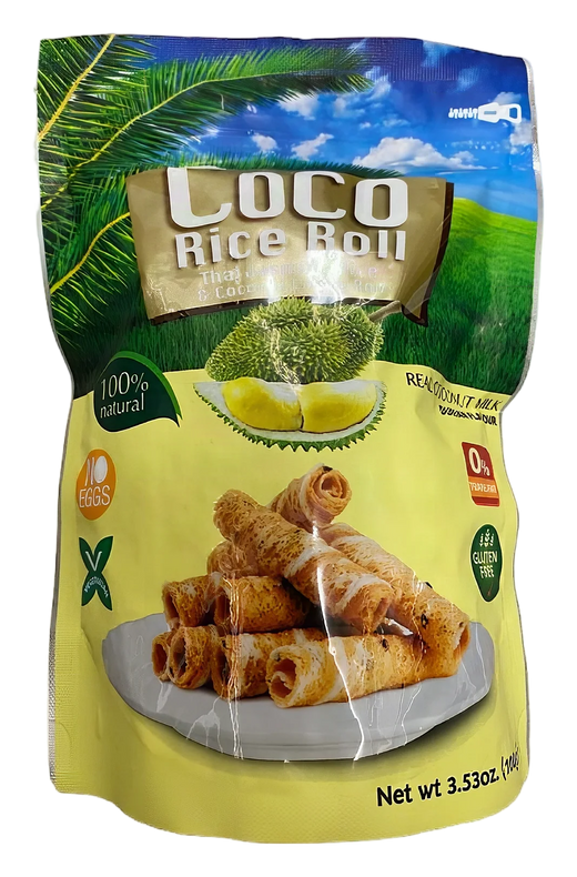 COCO Crispy rice roll durian Fl. 12x100g TH