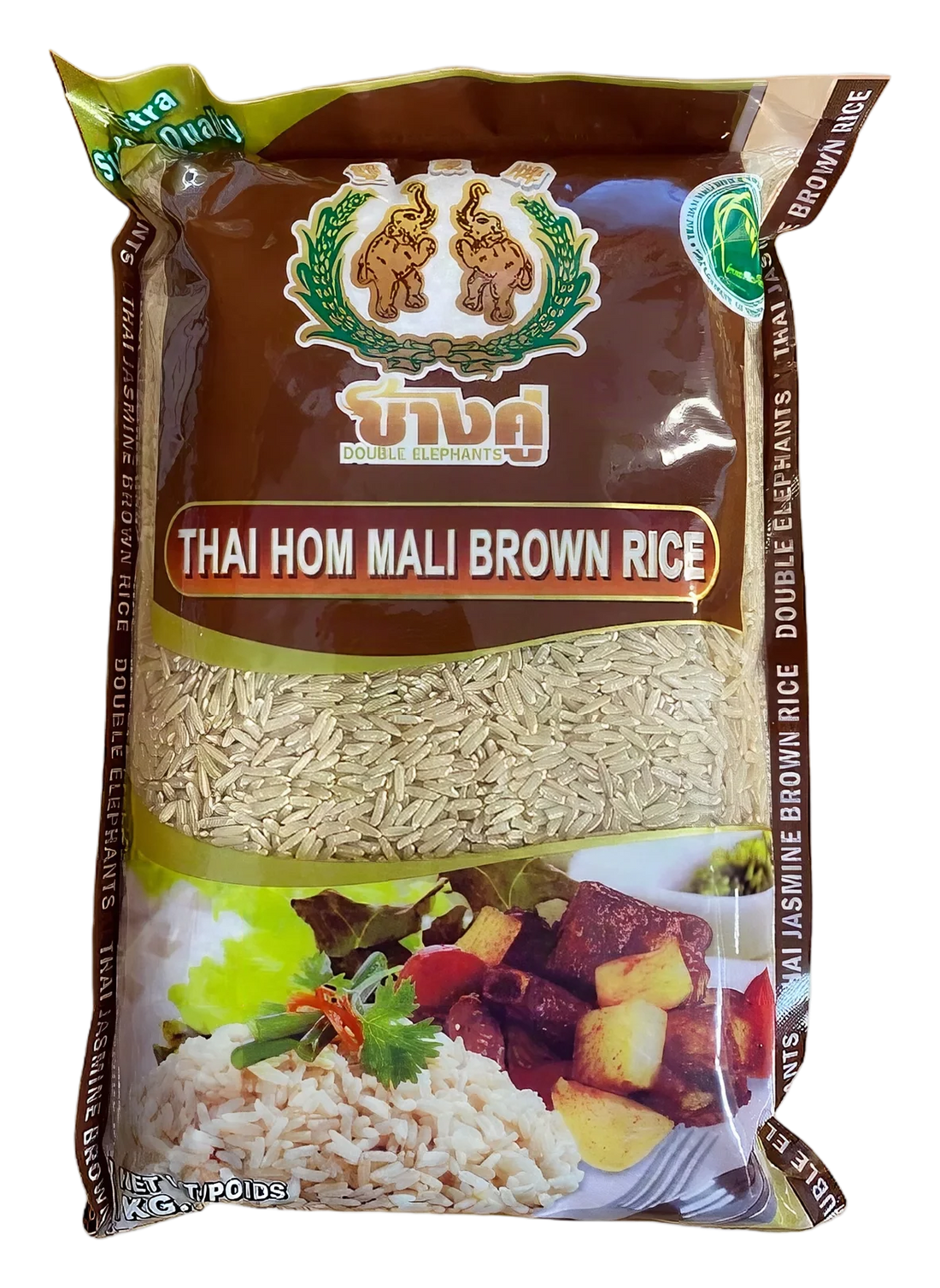 Double Elephants brown rice 12x1kg TH