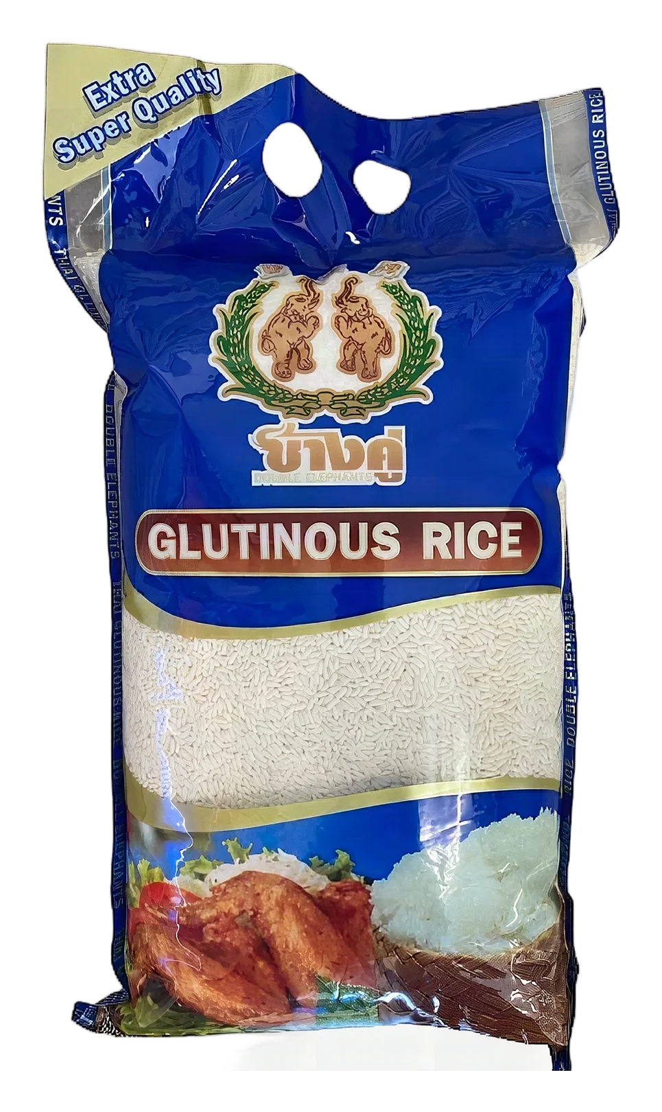 Double Elephants glutinous rice 5x5kg TH