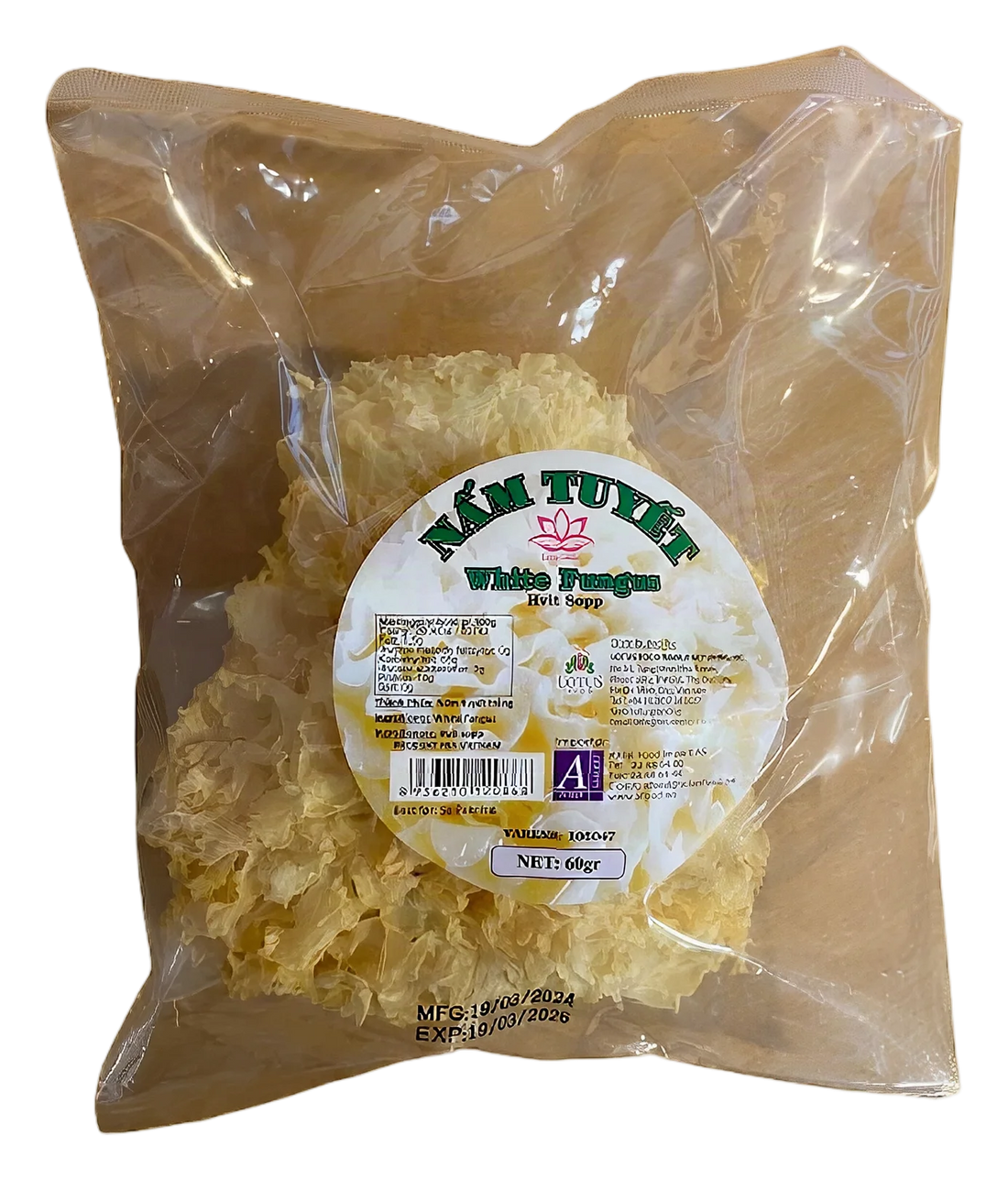 Dried White fungus 30x60g VN