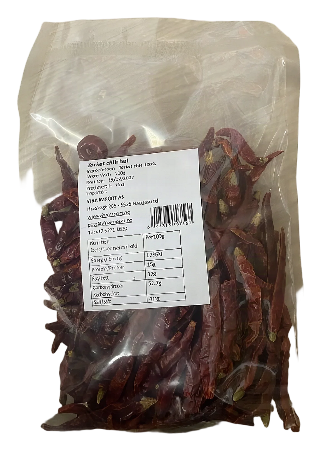Dried whole chili small 50x100g CN