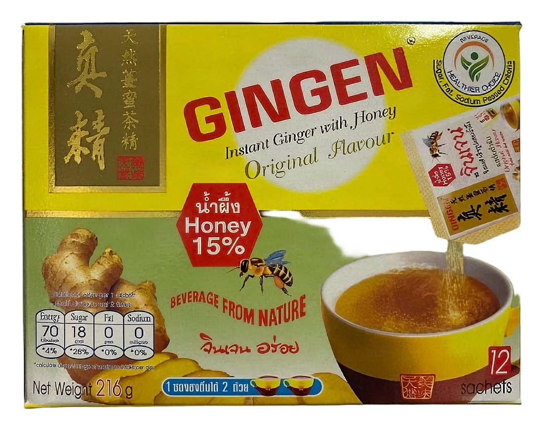 GINGEN Ginger tea w/ honey 15% 24x216g TH