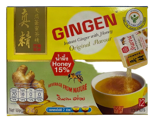 GINGEN Ginger tea w/ honey 15% 24x216g TH