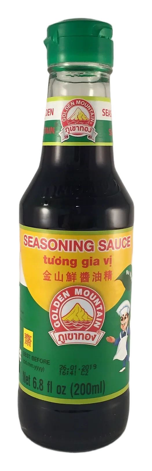 Golden M. Soy sauce 24x200ml TH