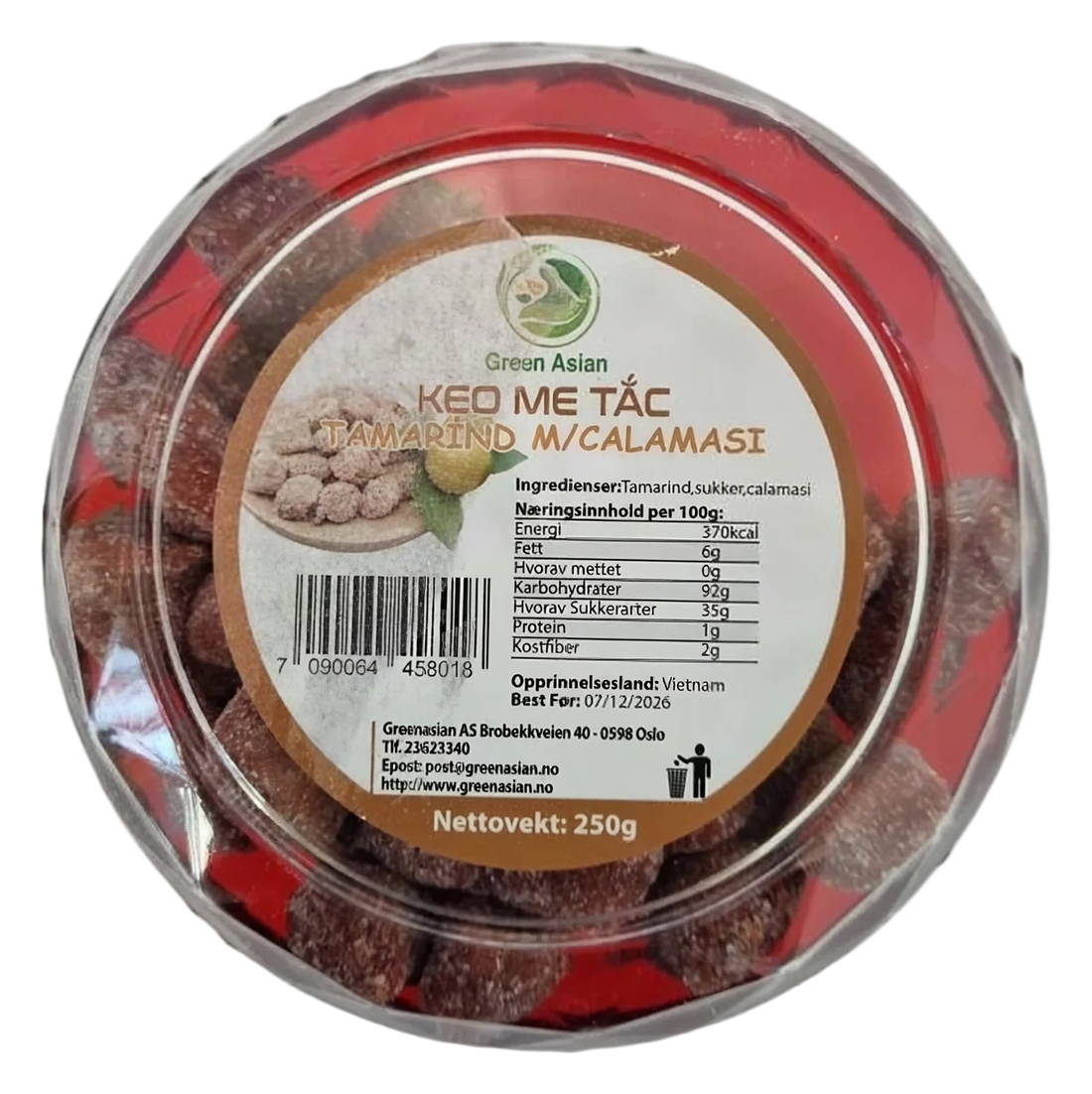 GREEN ASIAN Licorice Calamansi candy 24x250g VN