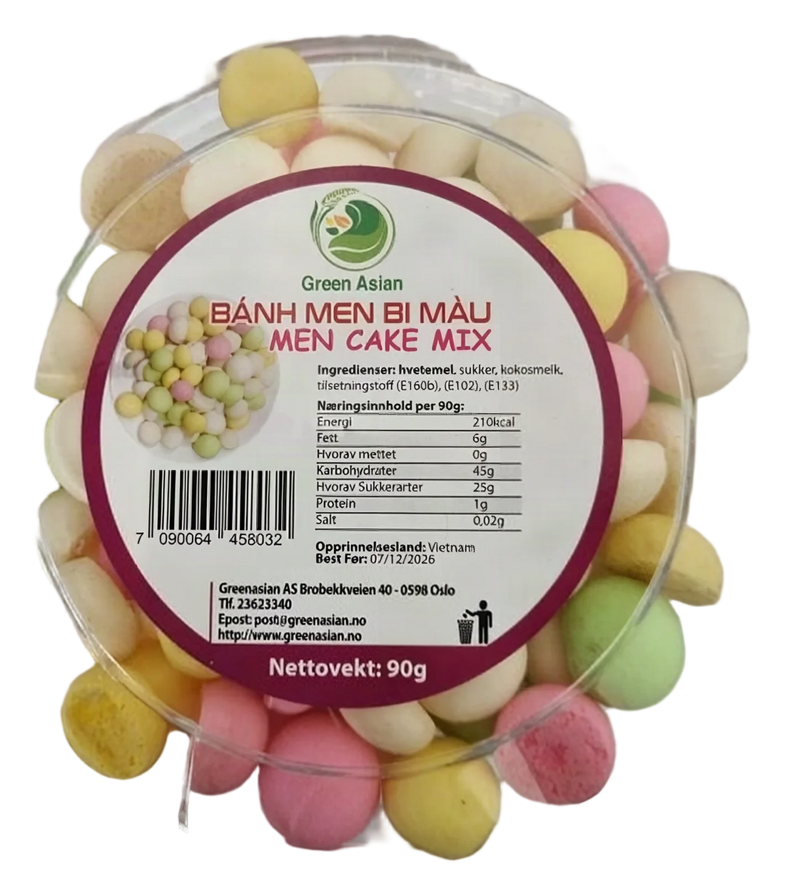 GREEN ASIAN MEN CAKE mix 24x200g VN