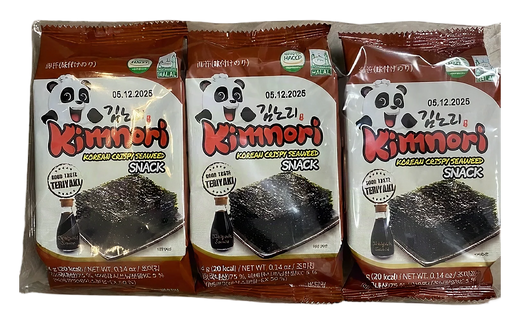 KIMNORI Korean crispy seaweed – Teriyaki 24x(3x4g) KR
