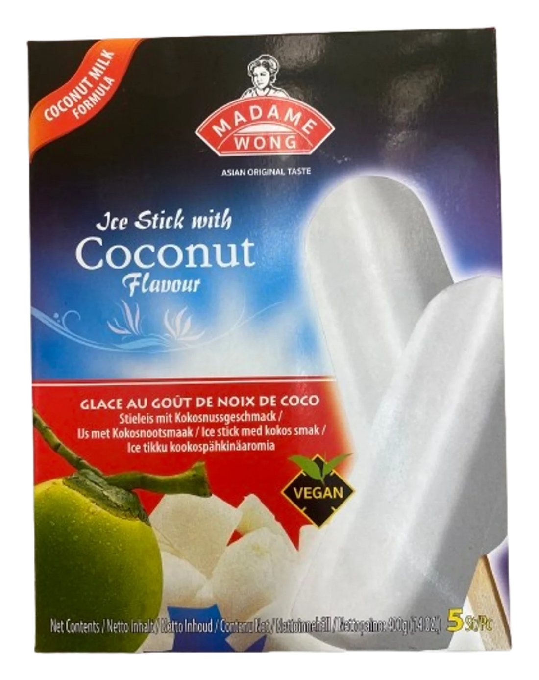 Madame Wong Ice bar – COCONUT 6x(5x80g) TH