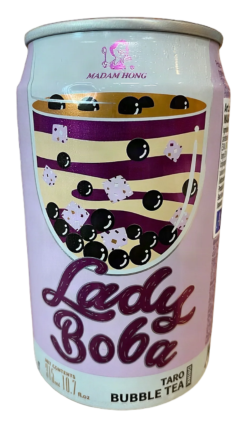 MH Lady Boba Taro bubble tea 24x315ml TW