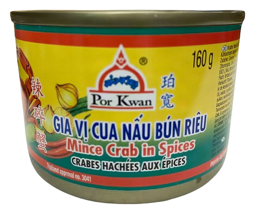 POR KWAN Mince crab in spices 48x160g TH