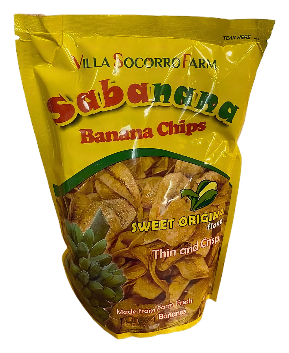 SABANANA Banana chips – sweet original 48x100f PH