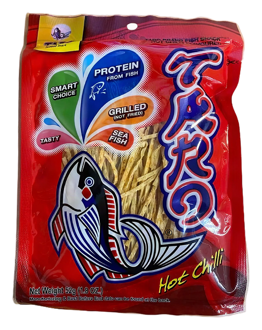 TARO Fish snack hot chili flavour 36x52g TH
