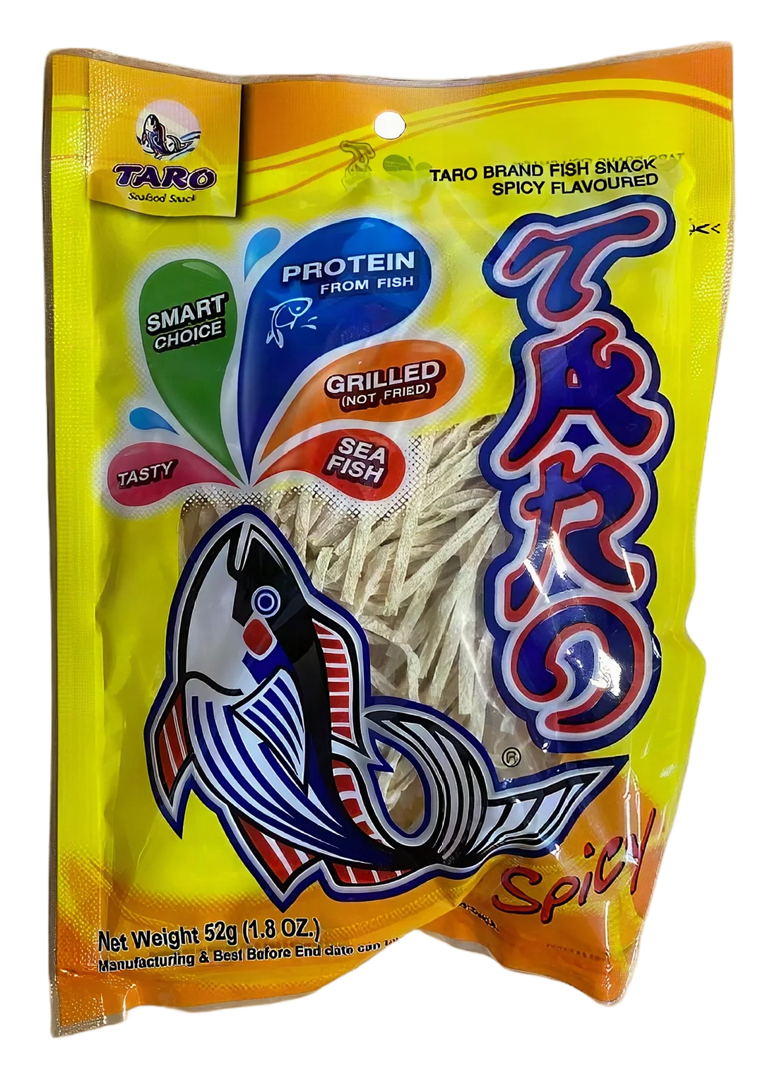 TARO Fish snack Spicy flavour 36x52g TH