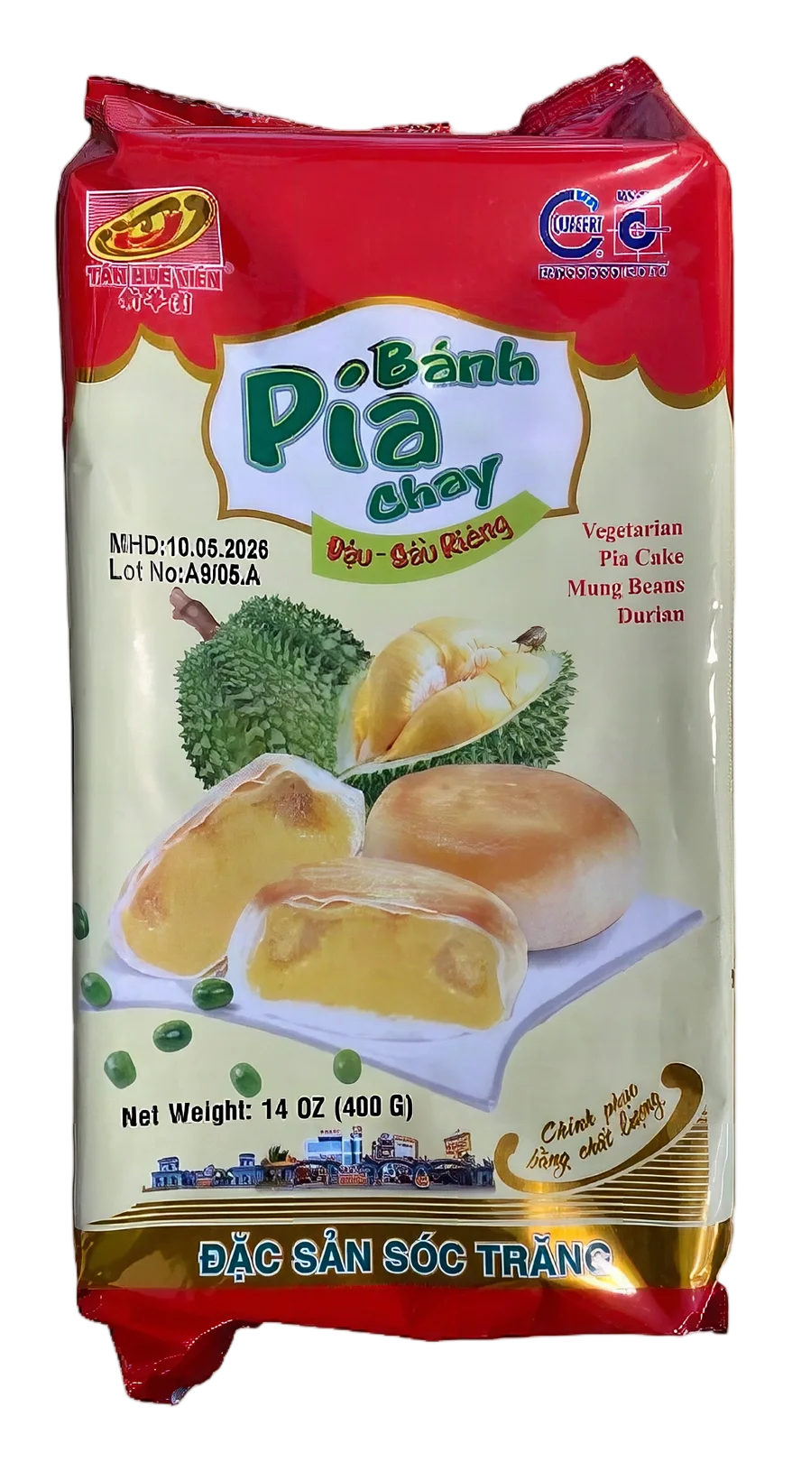 THV Pia cake – Mung bean durian 12x400g VN