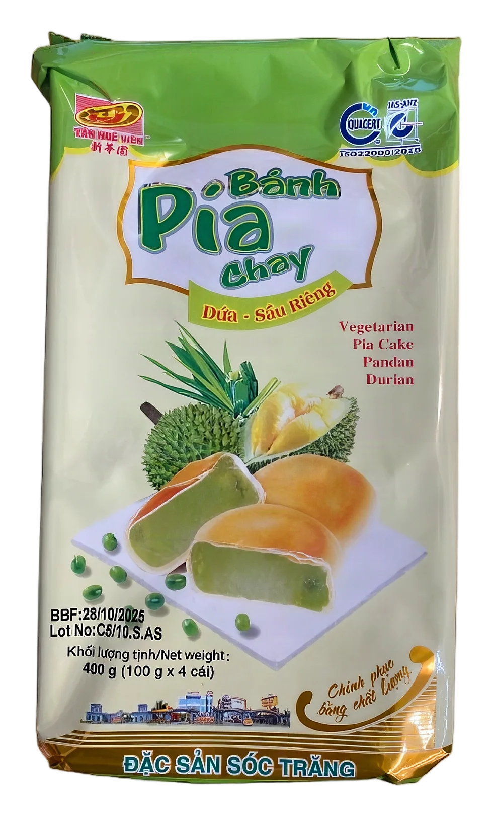 THV Pia cake – Pandan durian 12x400g VN