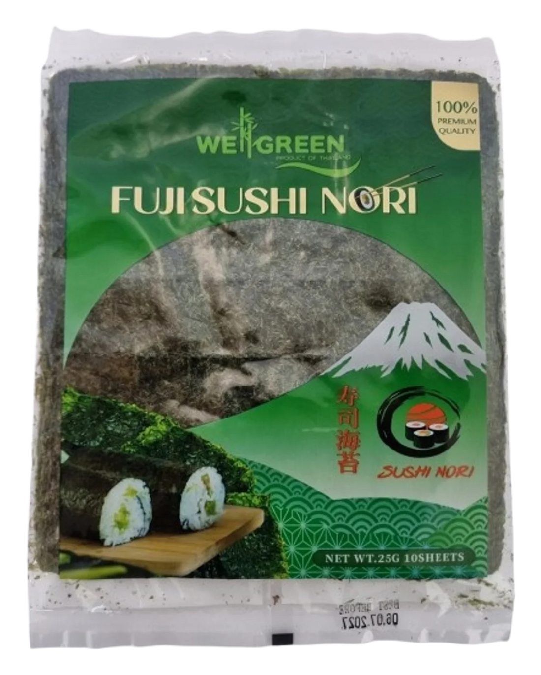 WeGreen Fuji Premium Sushi Nori 6 x 10x10pcs CN