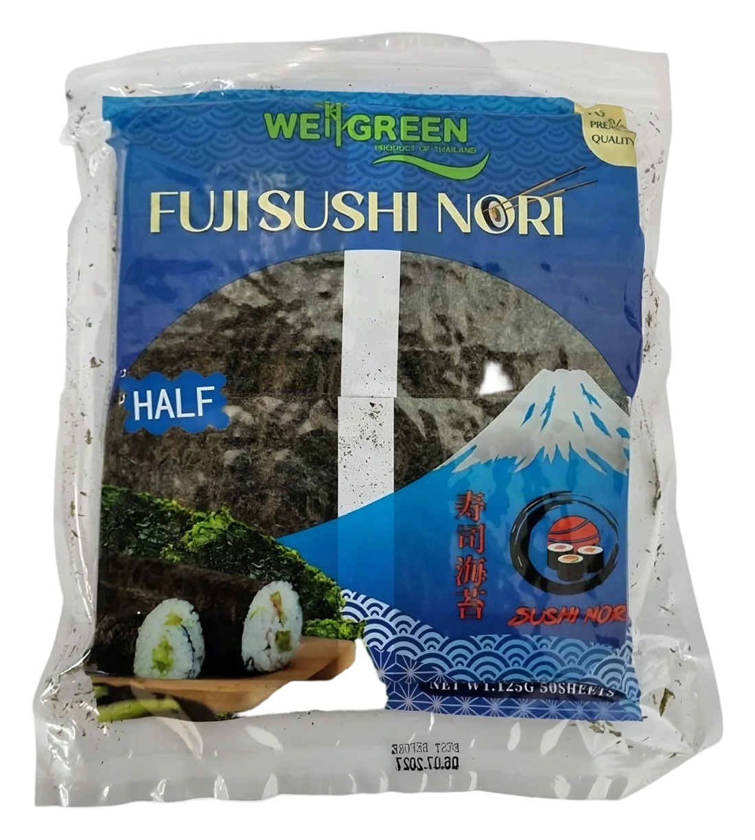 WeGreen Fuji Premium Sushi Nori  Half 200pcs CN