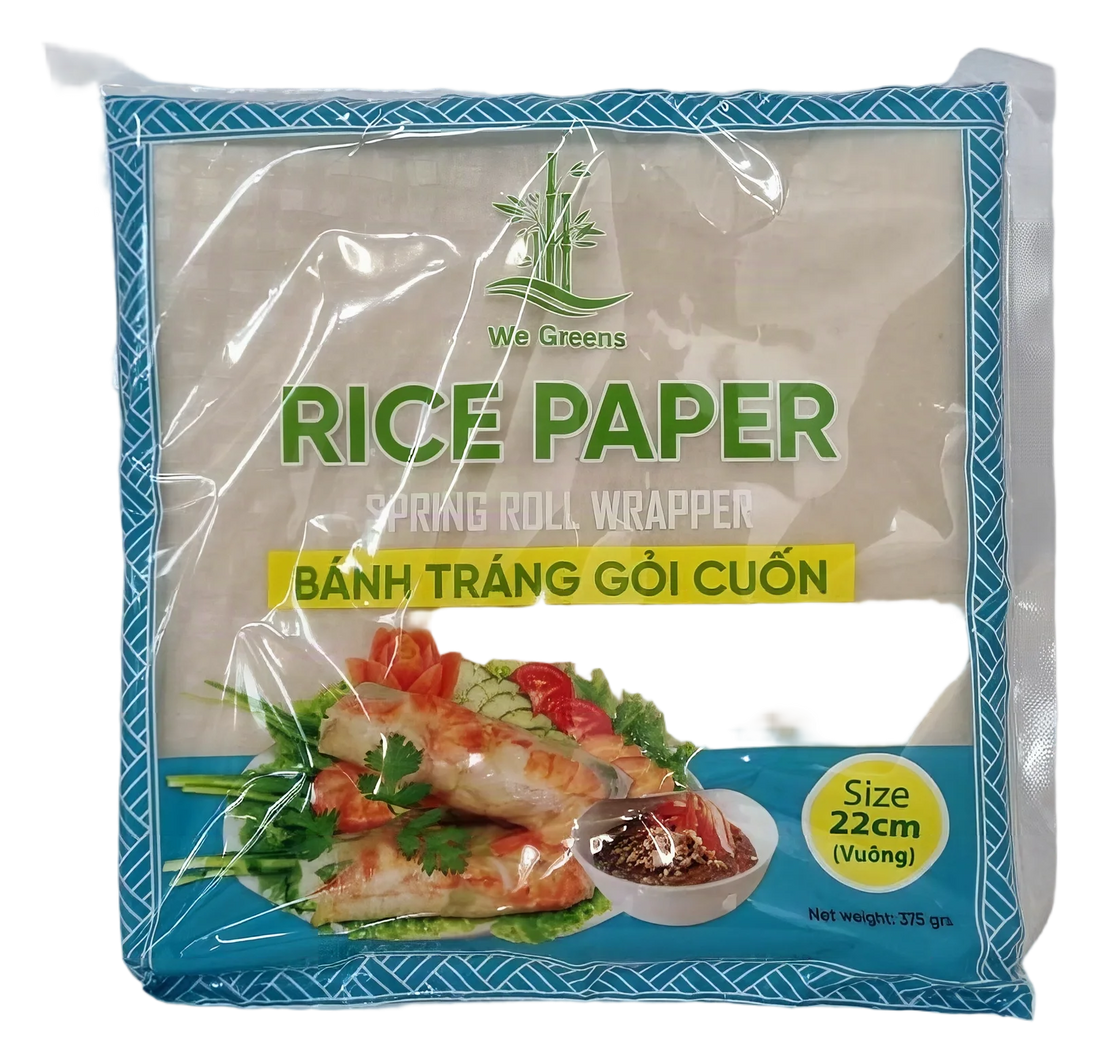 WeGreen Rice Paper square 22cm 40x375g VN