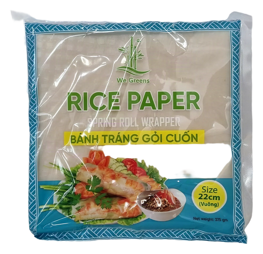WeGreen Rice Paper square 22cm 40x375g VN
