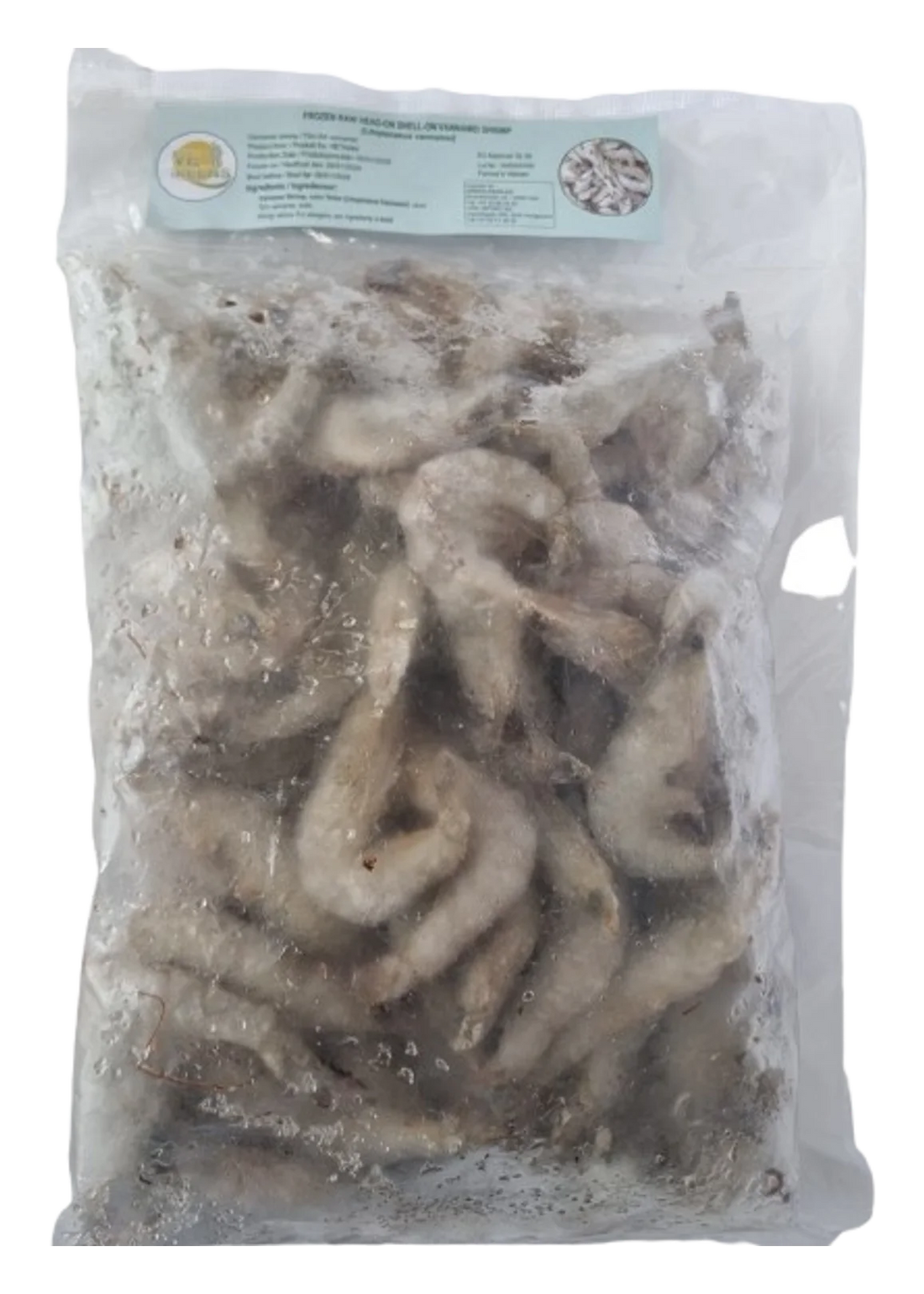 WeGreens Vannamei Shrimp Head-On, Shell-On 71/90 10x1kg VN