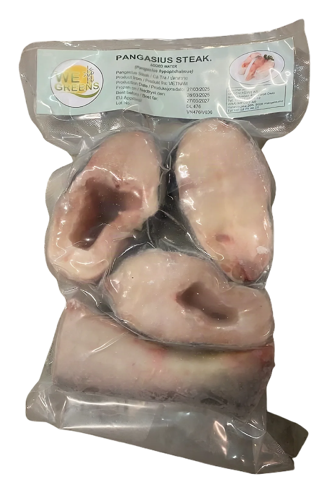 WeGreen Pangasius steak 12x800g. VN